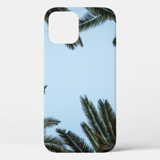 白空の下の緑のヤシの木 Case-Mate iPhoneケース (裏面)