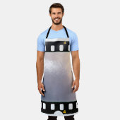 白空白の地に35 mmのフィルムフレームまたはストリップ エプロン (着用した状態)