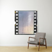 白空白の地に35 mmのフィルムフレームまたはストリップ タペストリー (インサイチュ(横))