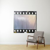 白空白の地に35 mmのフィルムフレームまたはストリップ タペストリー (インサイチュ)