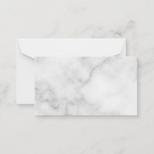 白空白の大理石結婚の アドバイスカード