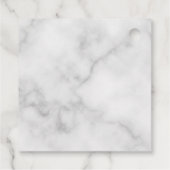 白空白の大理石結婚の フェイバータグ (裏面)