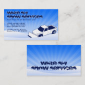 白空雪サービス 名刺 (正面/裏面)