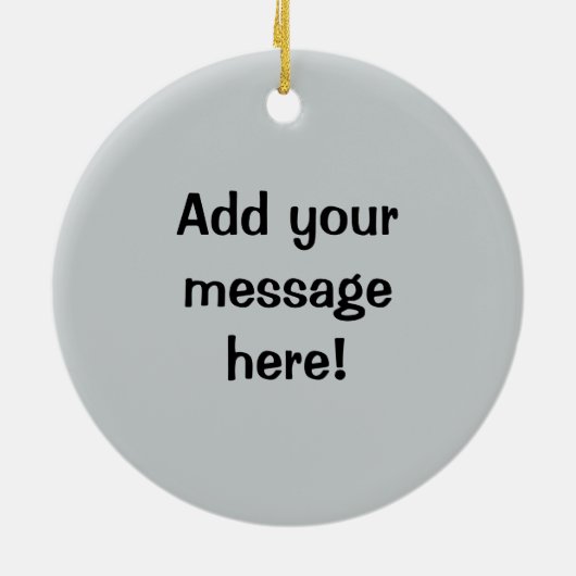 白米の箸のキャブレターの幸せなボール セラミックオーナメント (裏面)