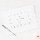 白米食品ラベルシール 長方形シール (封筒)