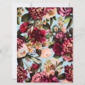 白糖に咲く菊 招待状 (裏面)