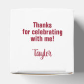 白紅卒業パーティー フェイバーボックス (上部)