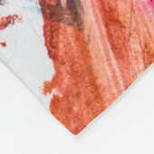 白紙の上にインクの汚れ,アクリル,アート, フリースブランケット (角)