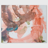 白紙の上にインクの汚れ,アクリル,アート, ラッピングペーパー (フラット)