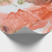 白紙の上にインクの汚れ,アクリル,アート, ラッピングペーパー (角)