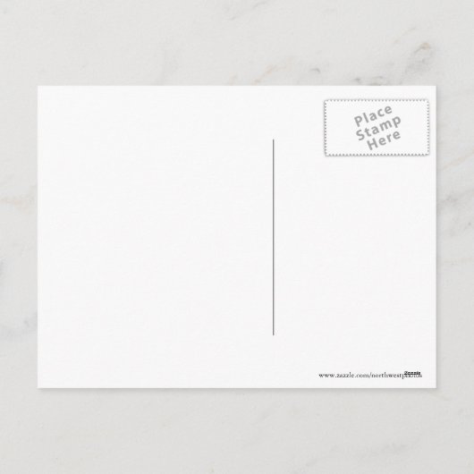 白紙及び赤ポインセチアフローラ シーズンポストカード (裏面)