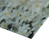 白紙水仙の繊細な白い花 カッティングボード (角)