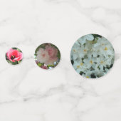 白紙水仙の繊細な白い花 コンフェッティ (正面)