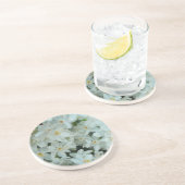 白紙水仙の繊細な白い花 コースター (側面)