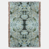 白紙水仙の繊細な白い花 スローブランケット (正面縦)