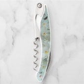 白紙水仙の繊細な白い花 ソムリエナイフ (正面)