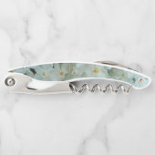 白紙水仙の繊細な白い花 ソムリエナイフ (正面)