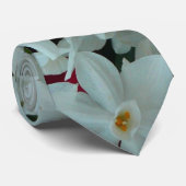 白紙水仙の繊細な白い花 ネクタイ (ロール)