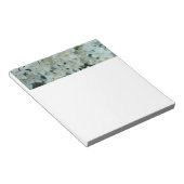 白紙水仙の繊細な白い花 ノートパッド (アングル)