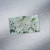 白紙水仙の繊細な白い花 マグネット名刺 (インサイチュ)