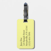 白紙水仙の繊細な白い花 ラゲッジタグ (裏面縦)