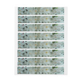 白紙水仙の繊細な白い花 ラップアラウンドラベル (シート)