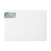 白紙水仙の繊細な白い花 ラップアラウンドラベル (正面)