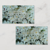 白紙水仙の繊細な白い花 名刺 (正面/裏面)