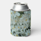 白紙水仙の繊細な白い花 缶クーラー (缶裏面)