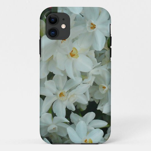 白紙水仙の繊細な白い花 Case-Mate iPhoneケース (裏面)
