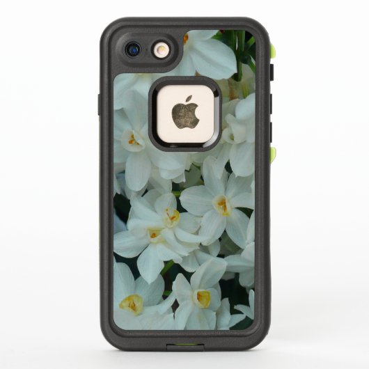 白紙水仙の繊細な白い花 LifeProof iPhoneケース (裏面)