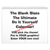 白紙状態のカレンダー カレンダー (カバー)