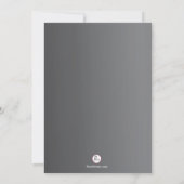 白紙状態の招待状 招待状 (裏面)