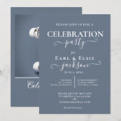 白紙1年結婚記念 招待状 (正面/裏面)