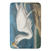 白素晴らしいヘロン， 1835, The Birds of America バスマット (正面縦)