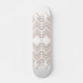 白素晴らしい背景の赤い点 スケートボード (正面)