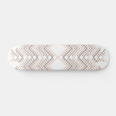 白素晴らしい背景の赤い点 スケートボード (横)