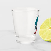 白素晴らしサメと巨大イカ ショットグラス (左)