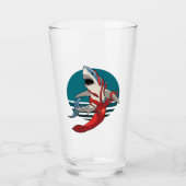 白素晴らしサメと巨大イカ タンブラーグラス (正面)