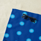 白素晴らしサメ平均イラストレーション ビーチタオル (インサイチュ)