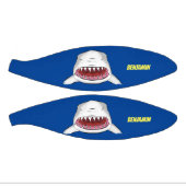 白素晴らしサメ平均イラストレーション ミニバスケットボール (パネル)