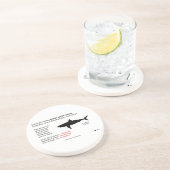 白素晴らしサメ海岸 コースター (側面)