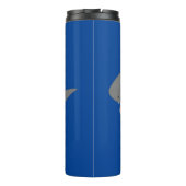 白素晴らしサメhappy cartoonイラストレーション タンブラー (裏面)