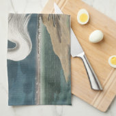 白素晴らしハロンAudubon鳥の野生動物絵画の キッチンタオル (四つ折り)