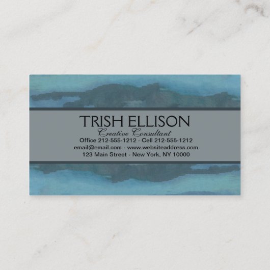 白素晴らしハロンAudubon鳥の野生動物絵画の 名刺 (裏面)