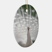 白素晴らし孔雀 セラミックオーナメント (右)