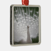 白素晴らし孔雀 メタルオーナメント (右)