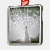 白素晴らし孔雀 メタルオーナメント (左)