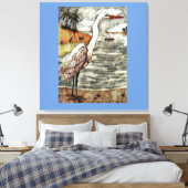 白素晴らし緑 キャンバスプリント (インサイチュ (寝室))