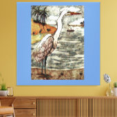 白素晴らし緑 キャンバスプリント (インサイチュ (リビング))